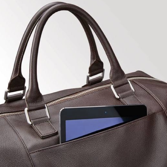 samsonite mens leather classic weekender